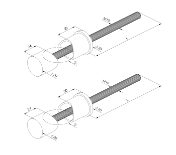 Side Fix Brackets - Model 1060 CAD Drawing